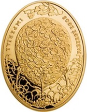 100 Dollars - Elizabeth II Clover Leaf Egg, Niue, 2011 reverse image