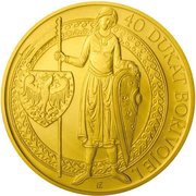 100 Dollars - Elizabeth II 40 Ducat of Bořivoj, Niue, 2013 reverse image