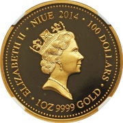 100 Dollars - Elizabeth II Frilled Neck Lizard obverse image