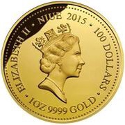 100 Dollars - Elizabeth II Mahogany Glider obverse image