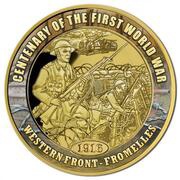 100 Dollars - Elizabeth II Western Front - Fromelles, Niue, 2016 reverse image