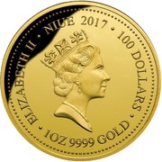 100 Dollars - Elizabeth II Australian Goanna obverse image