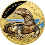 100 Dollars - Elizabeth II Australian Goanna, Niue, 2017 reverse image