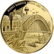 100 Dollars - Elizabeth II Sydney Harbour Bridge, Niue, 2017 reverse image