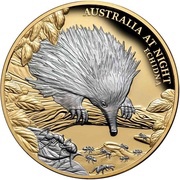 100 Dollars - Elizabeth II Echidna, Niue, 2020 reverse image