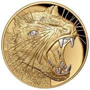 100 Dollars - Elizabeth II Tasmanian Devil, Niue, 2020 reverse image