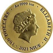 100 Dollars - Elizabeth II Bitcoin obverse image
