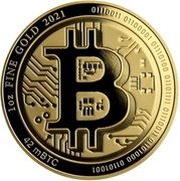 100 Dollars - Elizabeth II Bitcoin, Niue, 2021 reverse image