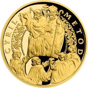 100 Dollars - Elizabeth II Cyril and Methodius, Niue, 2021 reverse image