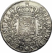 1 Patagon - Philip V, Belgium, 1704-1706 reverse image