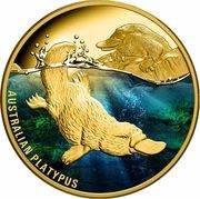 100 Dollars - Elizabeth II Australian Platypus, Niue, 2022 reverse image
