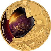 100 Dollars - Elizabeth II Earth from Above, Niue, 2022 reverse image
