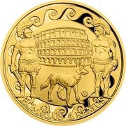100 Dollars - Elizabeth II Romulus and Remus, Niue, 2022 reverse image