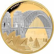 100 Dollars - Elizabeth II Sydney Harbour Bridge, Niue, 2022 reverse image