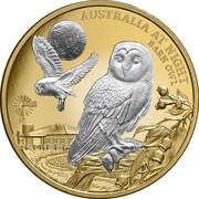 100 Dollars - Elizabeth II Barn Owl, Niue, 2022 reverse image