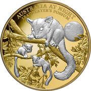 100 Dollars - Elizabeth II Leadbeater's Possum, Niue, 2022 reverse image