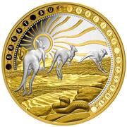 100 Dollars - Charles III Great Australian Desert, Niue, 2023 reverse image