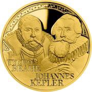 100 Dollars - Charles III Tycho Brahe & Johannes Kepler, Niue, 2023 reverse image