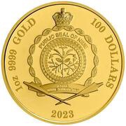 100 Dollars - Charles III Captain Cook obverse image