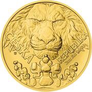 100 Dollars - Charles III Czech Lion, Niue, 2023 reverse image