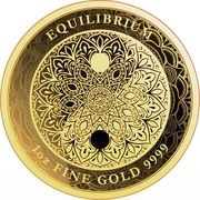 100 Dollars - Charles III Equilibrium, Niue, 2023 reverse image