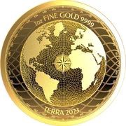 100 Dollars - Charles III Terra, Niue, 2023 reverse image