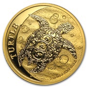 200 Dollars - Elizabeth II Hawksbill Turtle, Niue, 2015-2016 reverse image