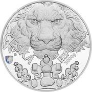 240 Dollars - Charles III Czech Lion, Niue, 2023 reverse image