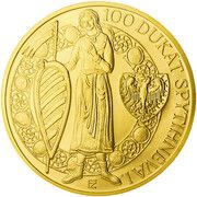 250 Dollars - Elizabeth II 100 Ducat of Spytihnev, Niue, 2013 reverse image