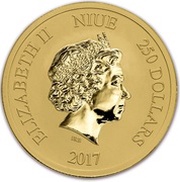 250 Dollars - Elizabeth II Lunar Rooster obverse image