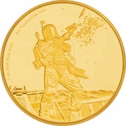 250 Dollars - Elizabeth II Boba Fett, Niue, 2017 reverse image