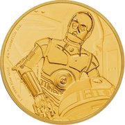 250 Dollars - Elizabeth II C-3PO, Niue, 2017 reverse image
