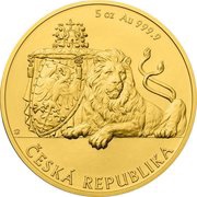 250 Dollars - Elizabeth II Czech Lion, Niue, 2017-2018 reverse image