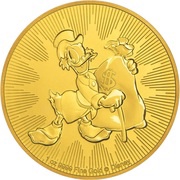 250 Dollars - Elizabeth II Scrooge McDuck, Niue, 2018 reverse image