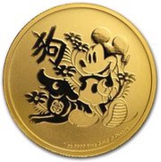 250 Dollars - Elizabeth II Disney: Year of the Dog, Niue, 2018 reverse image