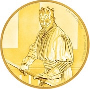 250 Dollars - Elizabeth II Darth Maul, Niue, 2018 reverse image