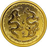 250 Dollars - Elizabeth II Double Dragon, Niue, 2018 reverse image