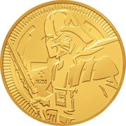250 Dollars - Elizabeth II Darth Vader, Niue, 2019 reverse image