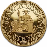 250 Dollars - Elizabeth II French Trade Dollar, Niue, 2020 reverse image