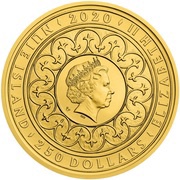 250 Dollars - Elizabeth II Prague Astronomical Clock obverse image