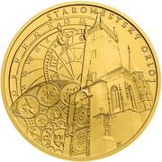 250 Dollars - Elizabeth II Prague Astronomical Clock, Niue, 2020 reverse image