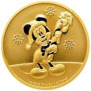 250 Dollars - Elizabeth II Mickey Christmas, Niue, 2020 reverse image