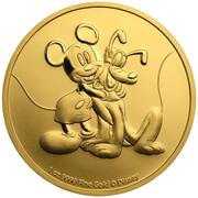 250 Dollars - Elizabeth II Mickey Mouse and Pluto, Niue, 2020 reverse image
