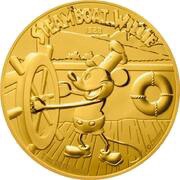 250 Dollars - Elizabeth II Steamboat Willie, Niue, 2020 reverse image