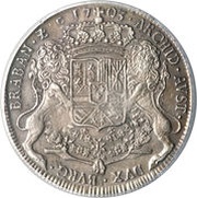 1 Ducaton - Philip V High relief, Belgium, 1703-1704 reverse image