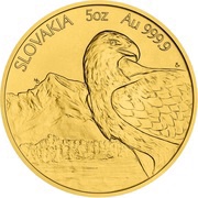 250 Dollars - Elizabeth II Golden Eagle, Niue, 2020-2021 reverse image