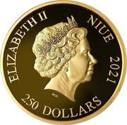 250 Dollars - Elizabeth II Jurassic World obverse image