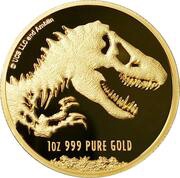 250 Dollars - Elizabeth II Jurassic World, Niue, 2021 reverse image