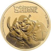 250 Dollars - Elizabeth II Shrek, Niue, 2021 reverse image
