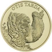 250 Dollars - Elizabeth II Great Bustard, Niue, 2021 reverse image